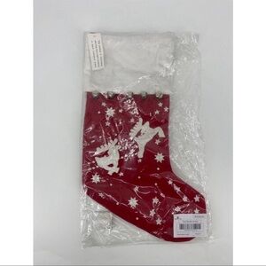 Balsam Hill Flying Reindeer Christmas Stocking